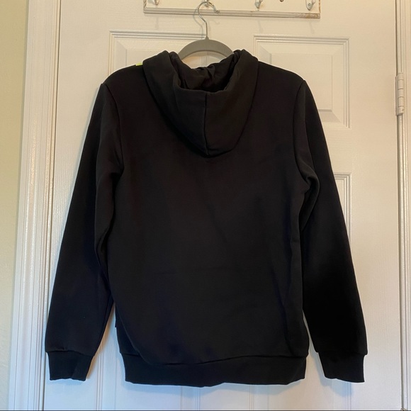 PUMA Mens Big Logo Fleece Hoodie Black Size Small - Picture 3 of 6